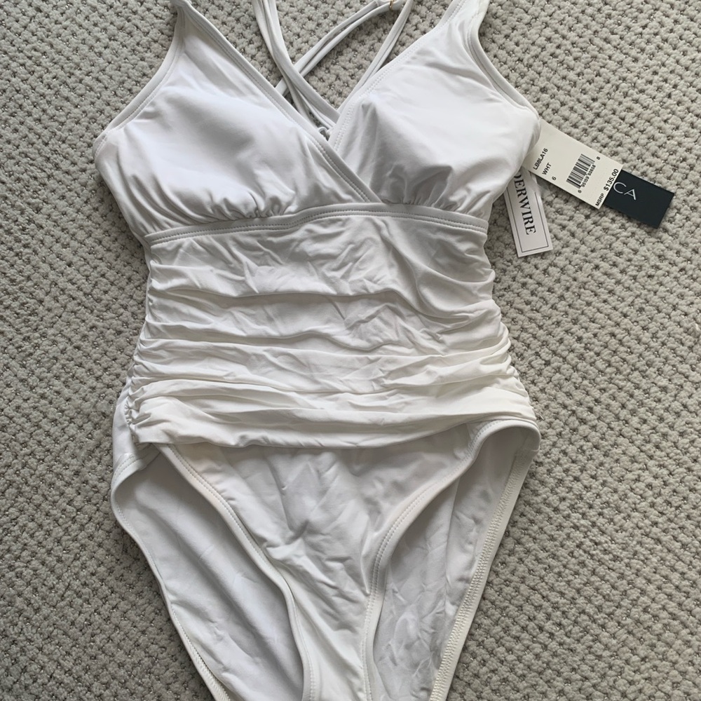 La Blanca White One Piece Swimsuit
